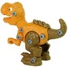 Konstrukcinis rinkinys - dinozauras Tyrannosaurus Rex su kiaušiniu, oranžinis
