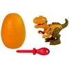 Konstrukcinis rinkinys - dinozauras Tyrannosaurus Rex su kiaušiniu, oranžinis