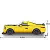 Konstruktoriaus rinkinys "Sportinis automobilis", geltonas, 319 d.