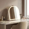 Kosmetinis veidrodis su LED GLAM, Baltas, 40x45 cm