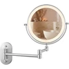 Kosmetinis veidrodis su LED Glow, Chrome