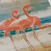 Kūrybinis rinkinys - deimantinė mozaika 3D "Flamingai"