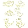 Kūrybinis vitražinių pakabukų gamybos rinkinys "Dinozaurai"
