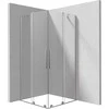 Kvadratinė dušo kabina Deante Prizma KPNFP09P09, 90x90 cm, Brushed steel