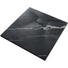Kvadratinis dušo padėklas Besco Vexo Marble Juodas, 80 x 80 cm