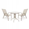 Lauko baldų komplektas Bergama Round 60 cm, 2+1, Taupe