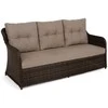 Lauko baldų komplektas Bergamo, Brown Mat / Brown Melange