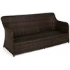 Lauko baldų komplektas Bergamo, Brown Mat / Brown Melange