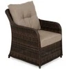 Lauko baldų komplektas Bergamo, Brown Mat / Brown Melange