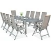 Lauko baldų komplektas Brisbane, 250 cm, 10+1, Taupe