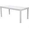 Lauko baldų komplektas Bristol 180 cm, 6+1, Baltas / Pilkas