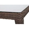 Lauko baldų komplektas Bristol 180 cm, 6+1, Brown Mat / Brown Melange