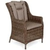 Lauko baldų komplektas Bristol 180 cm, 6+1, Ginger / Brown Melange