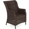 Lauko baldų komplektas Bristol 180 cm, 6+1, Brown Mat / Brown Melange