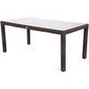 Lauko baldų komplektas Bristol 180 cm, 6+1, Brown Mat / Brown Melange