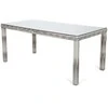 Lauko baldų komplektas Bristol 180 cm, 6+1, Light Pilkas / Pilkas Melange