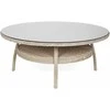 Lauko baldų komplektas Bristol Round Elegant 180 cm, 8+1, rusvai gelsvas / rusvai gelsvas Melange