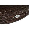 Lauko baldų komplektas Bristol Round Elegant 150 cm, 6+1, Brown Mat / Brown Melange