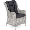 Lauko baldų komplektas Bristol Round Elegant 180 cm, 8+1, Light Pilkas / Pilkas Melange