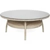 Lauko baldų komplektas Bristol Round Elegant 180 cm, 8+1, rusvai gelsvas / rusvai gelsvas Melange