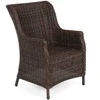 Lauko baldų komplektas Bristol Round Elegant 180 cm, 8+1, Brown Mat / Brown Melange