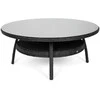 Lauko baldų komplektas Bristol Round Elegant 180 cm, 8+1, Pilkas / Pilkas Melange
