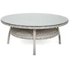 Lauko baldų komplektas Bristol Round Elegant 180 cm, 8+1, Light Pilkas / Pilkas Melange