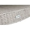 Lauko baldų komplektas Bristol Round Elegant 150 cm, 6+1, Baltas / Pilkas