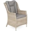 Lauko baldų komplektas Bristol Round Elegant 180 cm, 8+1, rusvai gelsvas / rusvai gelsvas Melange