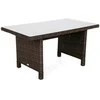 Lauko baldų komplektas California Corner, dešininis, Brown Mat / Brown Melange