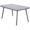 Lauko baldų komplektas Casablanca 145 cm, 6+1, Sidabrinis / Pilkas