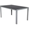Lauko baldų komplektas Ibiza 150 cm, 6+1, Sidabrinis / Juodas