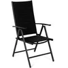Lauko baldų komplektas Ibiza 150 cm, 6+1, Juodas / Juodas