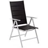 Lauko baldų komplektas Ibiza 185 cm, 8+1, Sidabrinis / Juodas