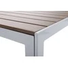 Lauko baldų komplektas Ibiza 185 cm, 8+1, Sidabrinis / Taupe