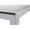 Lauko baldų komplektas Ibiza 185 cm, 8+1, Sidabrinis / Juodas