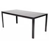 Lauko baldų komplektas Ibiza 185 cm, 8+1, Juodas / Juodas