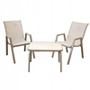 Lauko baldų komplektas Malabo Wood, Taupe, 2 asm.