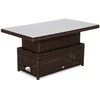 Lauko baldų komplektas Memfis, Brown Mat / Brown Melange