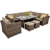 Lauko baldų komplektas MONIZ DINING PLUS, Brown