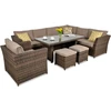 Lauko baldų komplektas MONIZ DINING PLUS, Brown