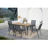 Lauko baldų komplektas NOVA DINING 6+1, Dark Pilkas