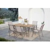 Lauko baldų komplektas NOVA DINING 6+1, Taupe