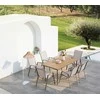 Lauko baldų komplektas NOVA DINING 6+1, Taupe