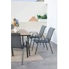 Lauko baldų komplektas NOVA DINING 8+1, Dark Pilkas