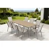 Lauko baldų komplektas NOVA DINING 8+1, Taupe