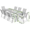 Lauko baldų komplektas NOVA DINING 8+1, Dark Pilkas