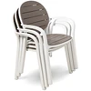 Lauko baldų komplektas PALMA/ALLORO - 8/210, Bianco Tortora