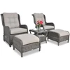 Lauko baldų komplektas SIENNA DUO PREMIUM, Dark Pilkas