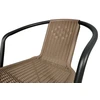 Lauko baldų komplektas SIMPLE 150 cm, 6+1, Cappuccino